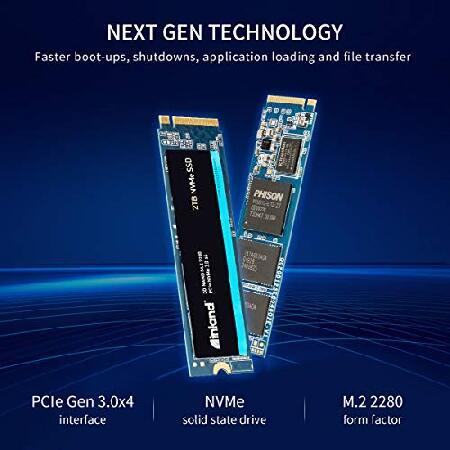 INLAND プレミアム 2TB SSD M.2 2280 PCIe NVMe 3.0 x4 TLC 3D NAND 内蔵ソリッドステートドライブ 読み取り 書き込み速度 最大3200MB 秒 2900MB 秒 3200TBW