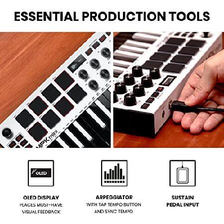Akai Pro MIDIキーボード 25鍵USB ベロシティ対応8パッド音楽制作