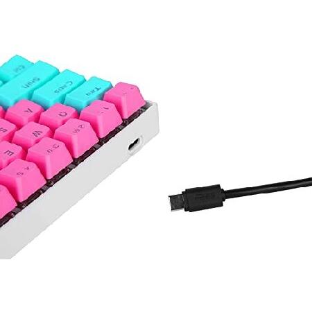 新品開封品 BOYI 60%メカニカルキーボード BOYI 61キー ミニ RGB チェリー MX スイッチ PBTキーキャップ 60% RGB メカニカルゲームキーボード (チェリーMXブルー BOYI Mini