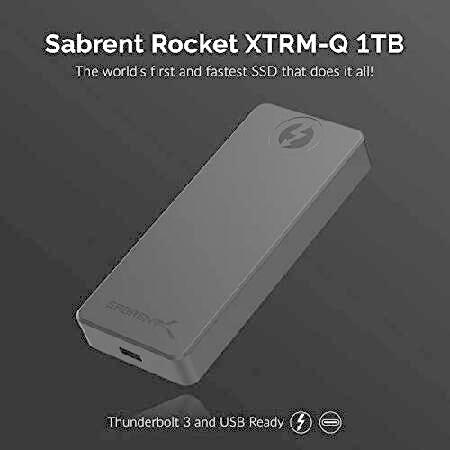 SABRENT 外付けSSD、SSD 1TB、USB3.2、Thunderbolt 3 最大速度2700MB/秒（PS5/PS4動作確認済み） 高級アルミニウム製 （SB-XTMQ-1TB）の画像