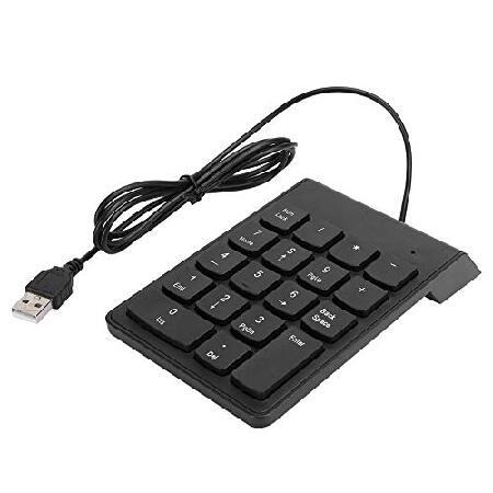 【人気沸騰】 Wired Keyboard， Elegant Keyboard， Quiet Digital Keyboard Black Numeric Keyboard for Financial Accounting on The Desktop(Black)