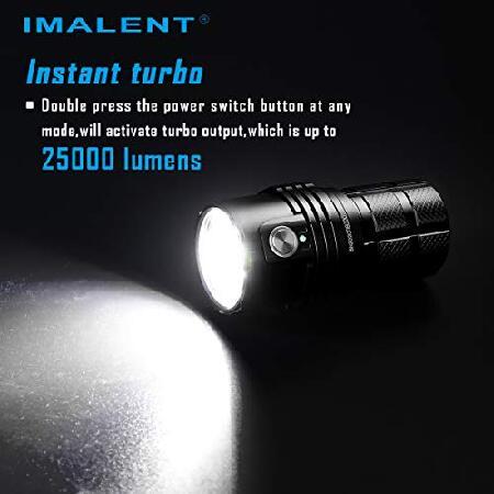 IMALENT MS06 LED Flashlight 25000 Lumens High Lumen Torch, with 6