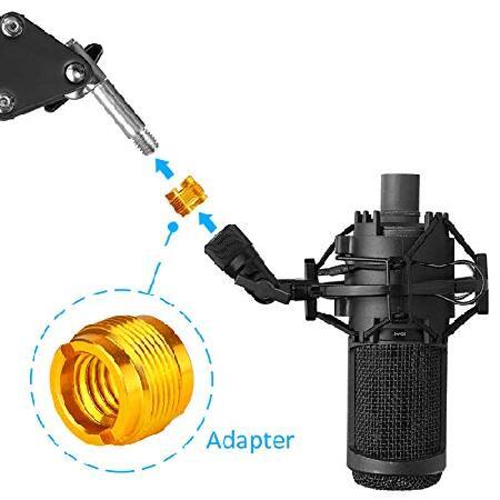 取り扱い店舗 2 PCS Mic Stand Adapter - Boom Arm Screw Thread Adapter 5/8 Male to 3/8 Female Screw Adapter for Microphone Stand， Shock Mount by YOUSHARES