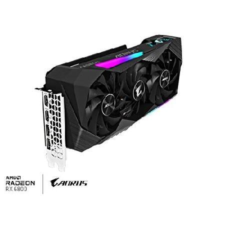 Gigabyte AORUS Radeon RX 6800 Master 16G Graphics Card, MAX-Covered Cooling, 16GB 256-bit GDDR6, GV-R68AORUS M-16GD Video Card｜sakurakiden｜04