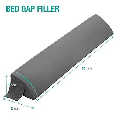 売れ済最安 VEKKIA King Size Bed Wedge Pillow/Headboard Pillow/Mattress Wedge/Bed Gap Filler That can Close The Gap Between Your Mattress and Headboard(Gray 76x8