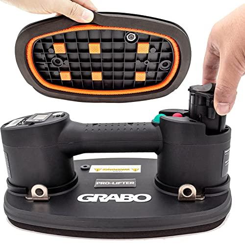 Grabo Pro 電動真空吸盤リフター デジタル表示付き 電動吸盤付き 真空を監視 真空が落としても自動的にポンプをオンに 最大負荷370ポンド_7