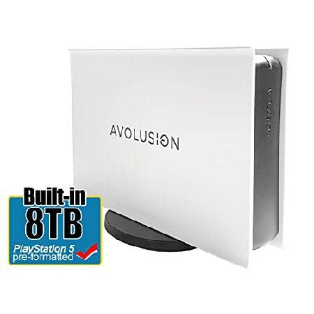 Avolusion PRO-5Xシリーズ 8TB USB 3.0 外付けゲーミングハードドライブ PS5ゲームコンソール用 (ホワイト)