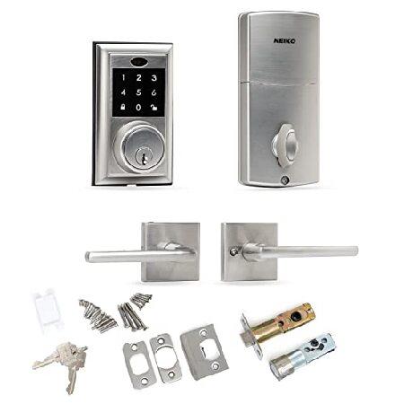 安い初売 NEIKO 52905A Digital Door Lock | Keyless Entry | Electronic Keypad | Deadbolt | Home Security or Office Door Handle Knob | Front Door Combination | St