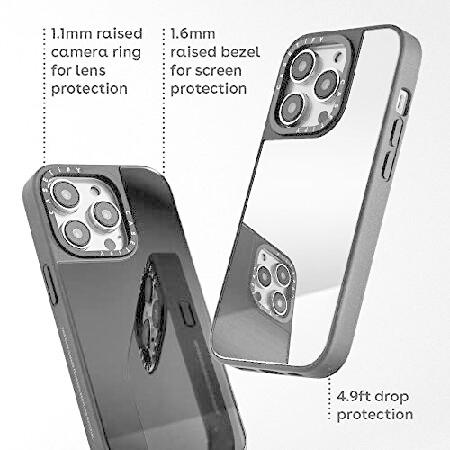 CASETiFY MagSafe 対応 ミラーケース iPhone 14 Pro - シルバー