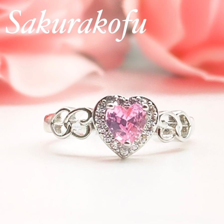 送料無料 人気デザイン レディース 指輪 ピンクサファイア  