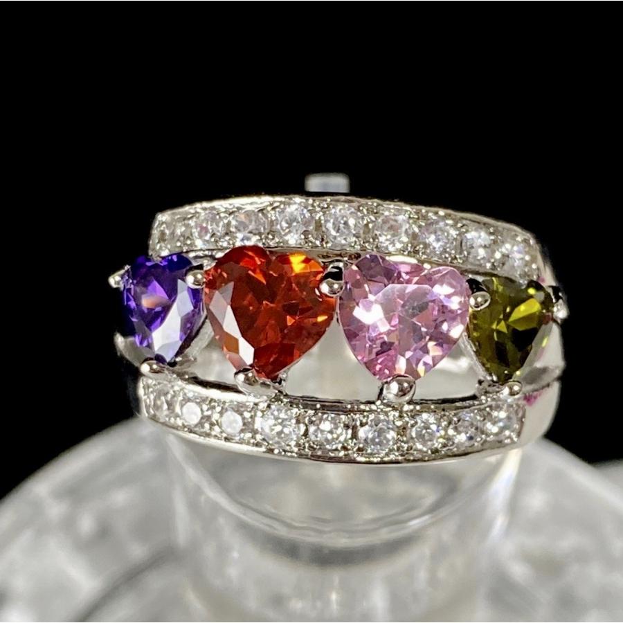 マルチストーン リング ダイヤモンド アメジスト シトリン K18 ダイヤ 指輪 マルチストーン リング ダイヤモンド アメジスト シトリン K18 ダイヤ 指輪