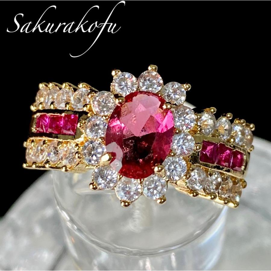 ルビー ダイヤモンドフラワーモチーフリング R 1.47ct D 0.20ct ルビー ダイヤモンドフラワーモチーフリング R 1.47ct D 0.20ct