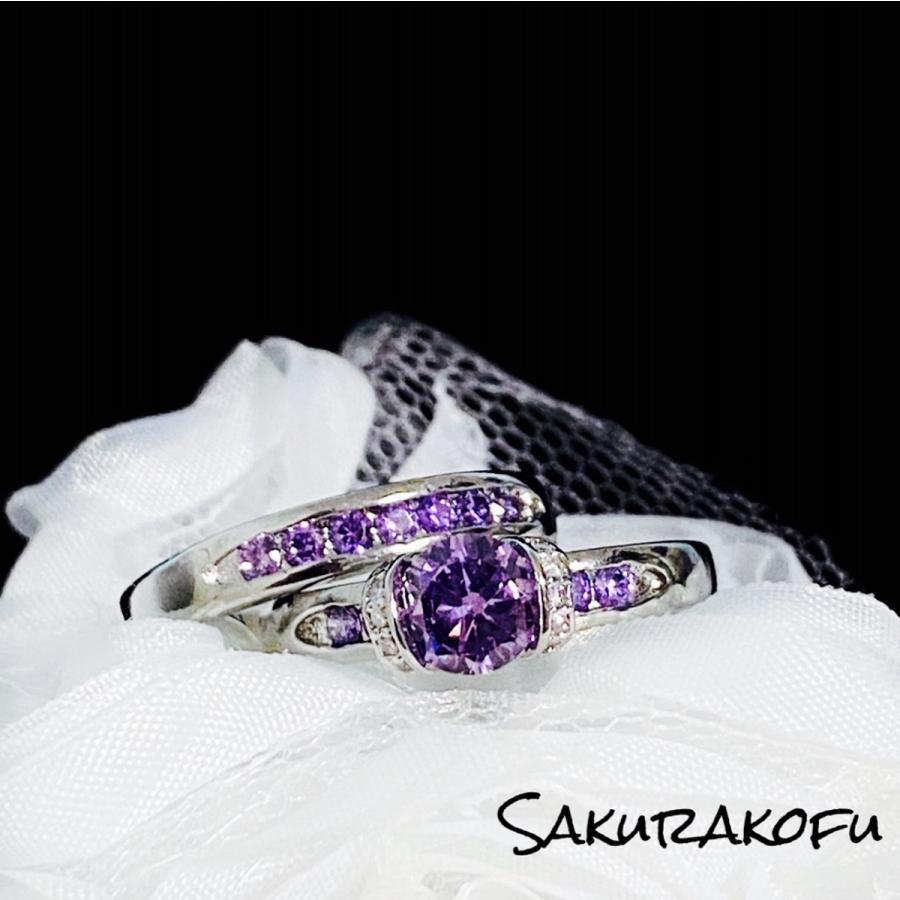 送料無料 人気デザイン レディース リング 指輪 アメジスト キャンディ