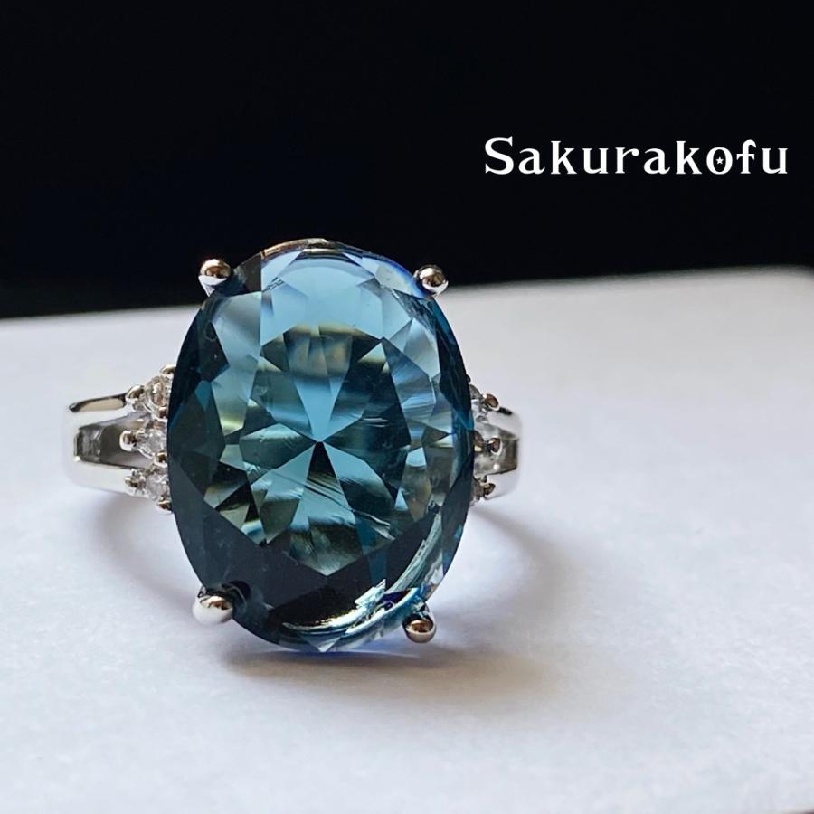 ブルートパーズ キュービックジルコニア シルバー925 　11号 ペンダント スイスブルートパーズ キュービックジルコニア