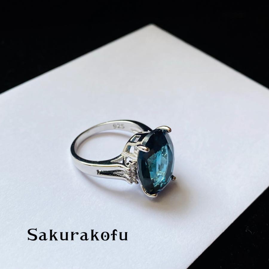 レディース リング 指輪 ロンドンブルートパーズ キュービック