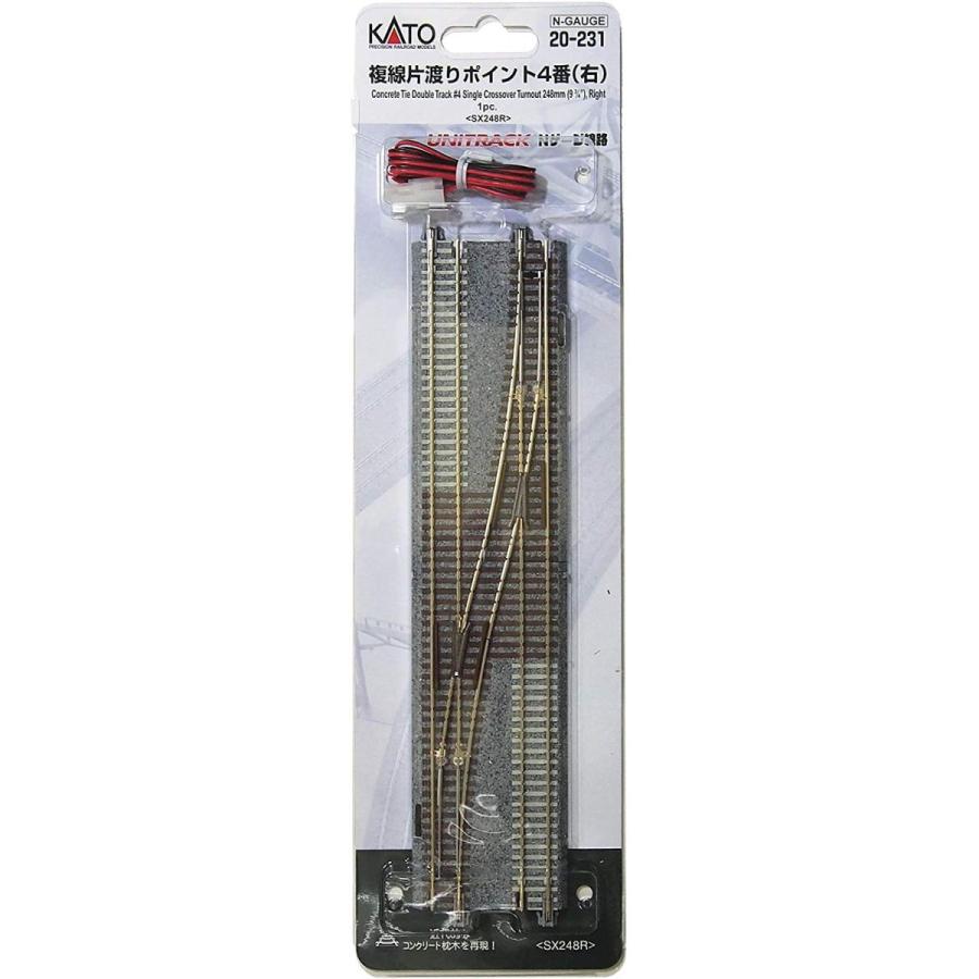 KATO ユニトラック 複線線路 20-231 複線片渡りポイント4番(右) :Y ...