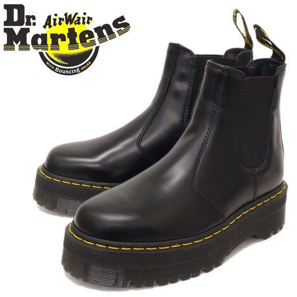 Dr.Martens (ドクターマーチン) 24687001 2976 QUAD サイドゴア チェルシーブーツ 厚底 BLACK
