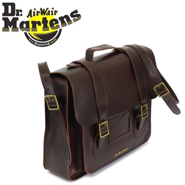 Dr.Martens (ドクターマーチン) AB095230 15インチ Leather Satchel Bag レザーサッチェルバッグ CHARRO BRANDO