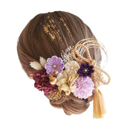 Lomeri ロメリ【8色展開】髪飾り つまみ細工 ちりめん 成人式 卒業式  