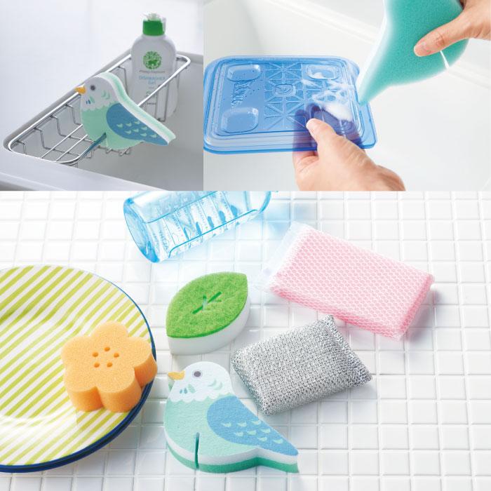 イロドリ キッチンスポンジ5種セット メラミン アルミ 景品 粗品