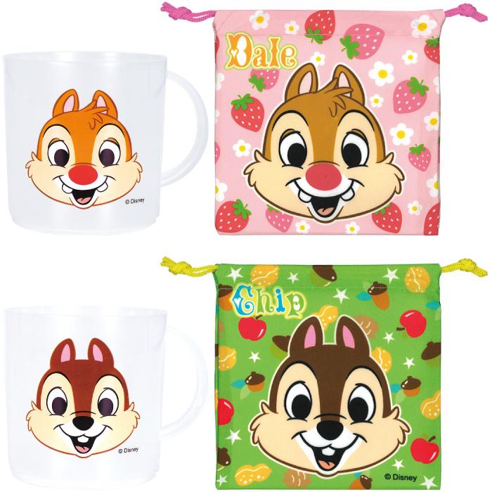 ディズニー顔柄コップ＆巾着セット ディズニー 顔柄 コップ 巾着 景品