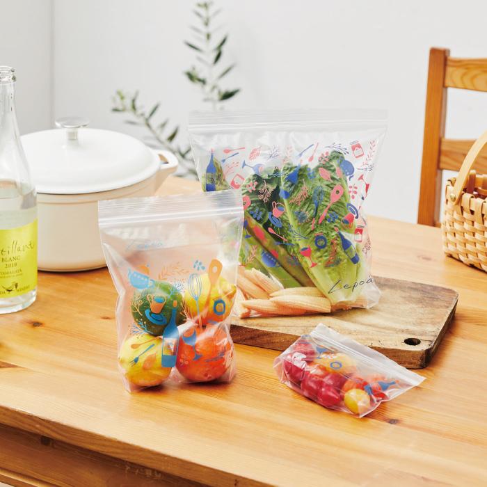 レポア ジッパーバッグ10枚セット ジッパーバッグ 保存袋 小物