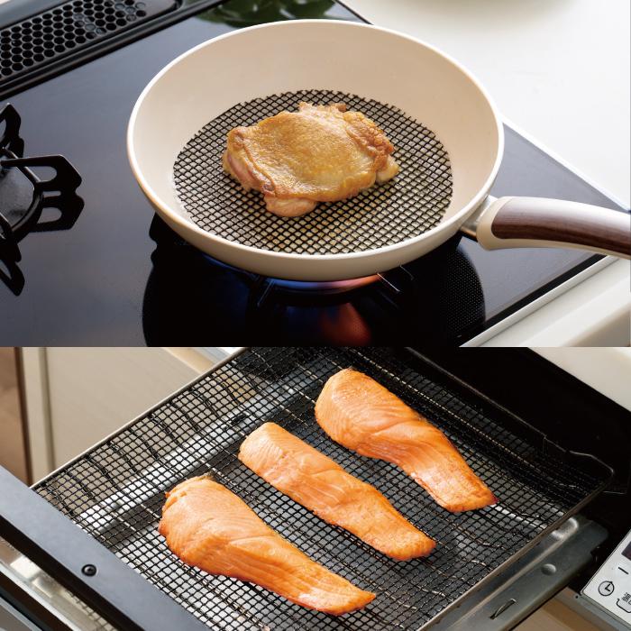 1個118円送料無料 グリルが焦げ付かない！焼き網シート 100個セット