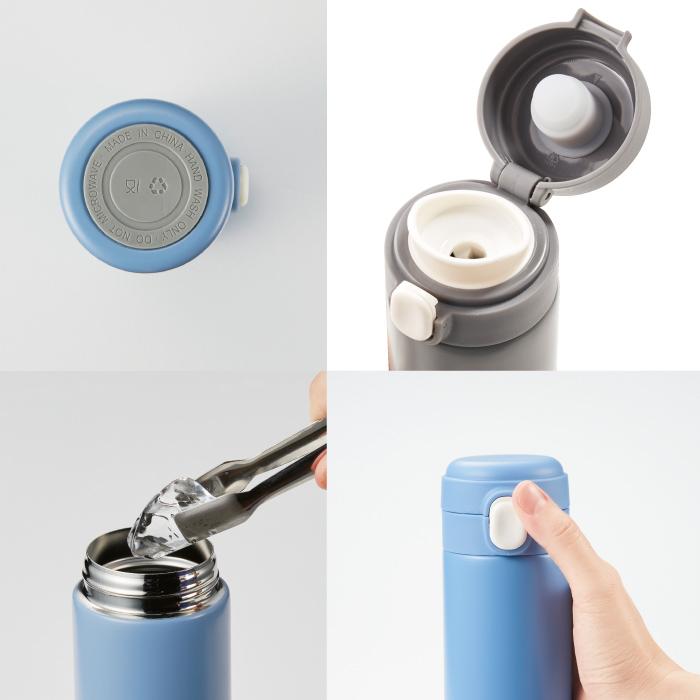 ワンプッシュ 真空保冷温ボトル500ml 景品 粗品 ギフト 記念品