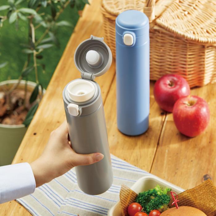 ワンプッシュ 真空保冷温ボトル500ml 景品 粗品 ギフト 記念品