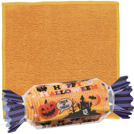 ハロウィン 2025年 新ハロウィンキャンディタオル 粗品 プチギフト