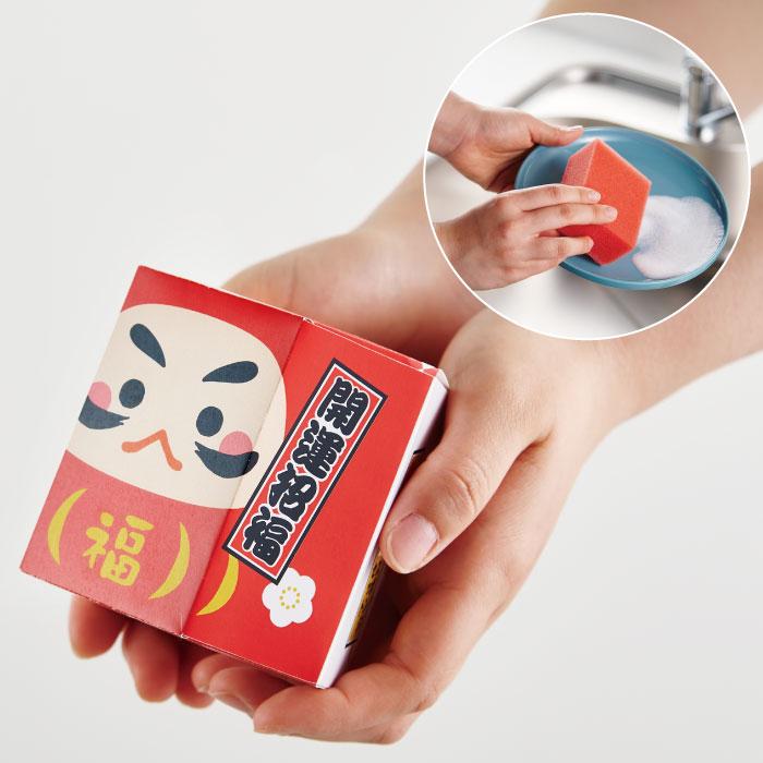 開運招福だるまさん紅白スポンジセット180セット 粗品 プチギフト 福袋