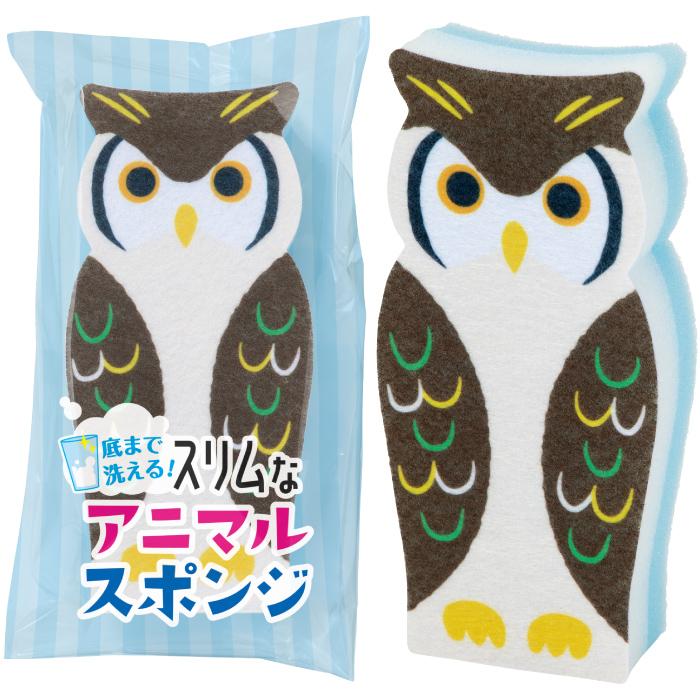 1個あたり74円送料無料　底まで洗える！　スリムなアニマルスポンジ　288個セット　　キッチン スポンジ アニマル 掃除 台所 景品 粗品 プチギフト_1