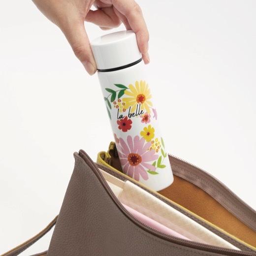 送料無料 ラ・ベル 真空ステンレスボトル150ml 36個セット  景品 粗品 ウォーキング 薬用 水筒 ミニボトル 花柄 母の日の画像