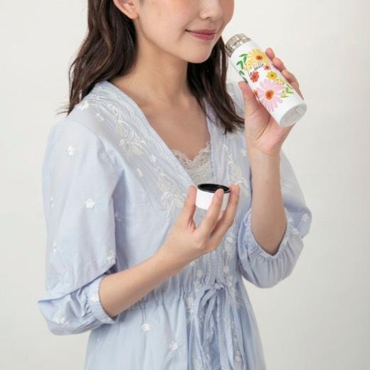 送料無料 ラ・ベル 真空ステンレスボトル150ml 36個セット  景品 粗品 ウォーキング 薬用 水筒 ミニボトル 花柄 母の日の画像