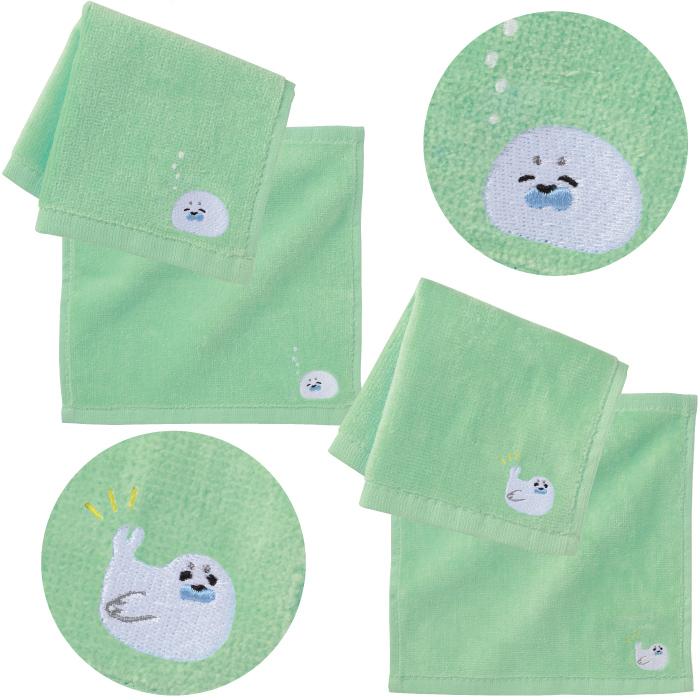 1個あたり105円送料無料 ほのぼのアザラシ 刺繍タオル 240個セット