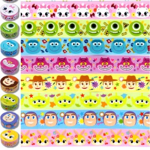 安い ディズニー顔柄マスキングテープ プチギフト 景品 粗品 文具 装飾 手帳 ミッキー ミニー Discoversvg Com