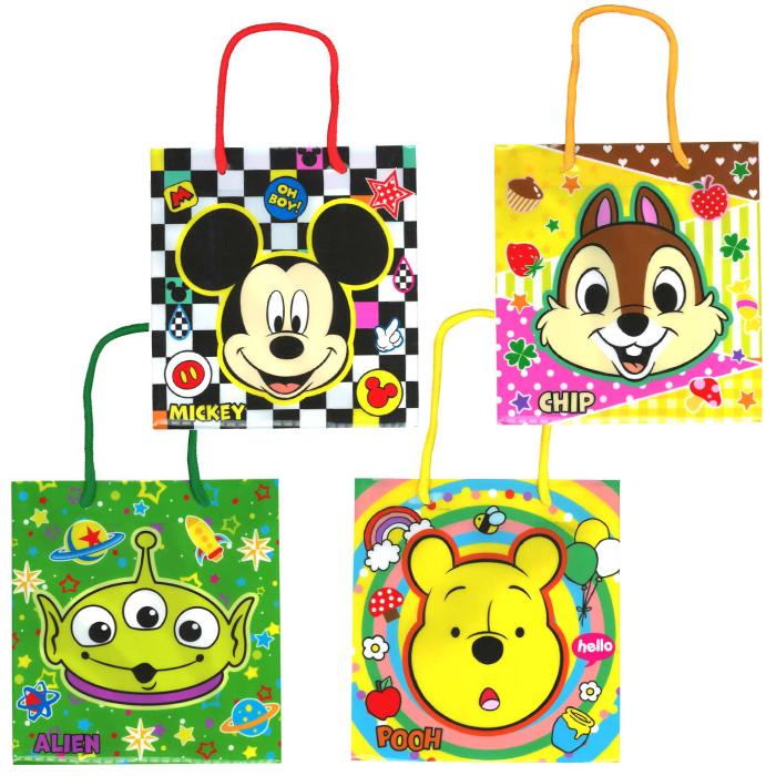 Disney ディズニー顔柄PPギフトバッグ ディズニー PP ギフトバッグ 夏