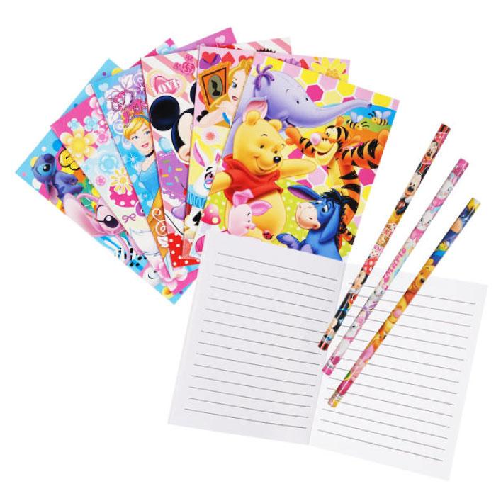 Disney 文房具 まとめ売り Disney（ディズニー） ディズニーオールスター文具2点セット 文具