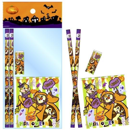 ハロウィン 2025年 ディズニーハロウィン4点文具セット 粗品 プチ