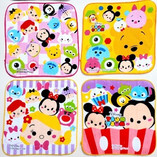 大幅値下げランキング 全国送料無料 ディズニーかわいいミニタオル2 12枚セット 景品 粗品 プチギフト ミッキー ハンカチ ツムツム ネコポス ゆうパケット 送料無料
