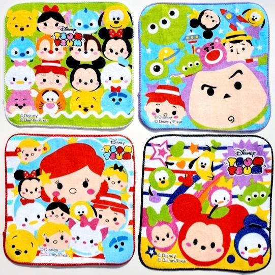 大幅値下げランキング 全国送料無料 ディズニーかわいいミニタオル2 12枚セット 景品 粗品 プチギフト ミッキー ハンカチ ツムツム ネコポス ゆうパケット 送料無料