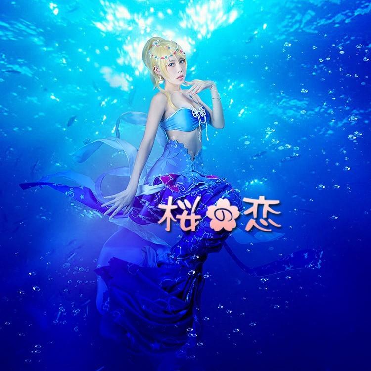 受賞記念セール アイドル ライブ Love 衣装 人魚姫編 覚醒後 絵里 風コスプレ衣装 スクフェス コスチューム Hol279 Hol279 桜の恋 通販 Yahoo ショッピング