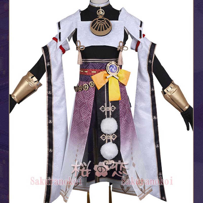 原神 げんしん genshin 稲妻 九条 裟羅（くじょう さら）Sara Kujou コスプレ 衣装 cosplay イベント パーティー コスチューム 変装 仮装 hs021