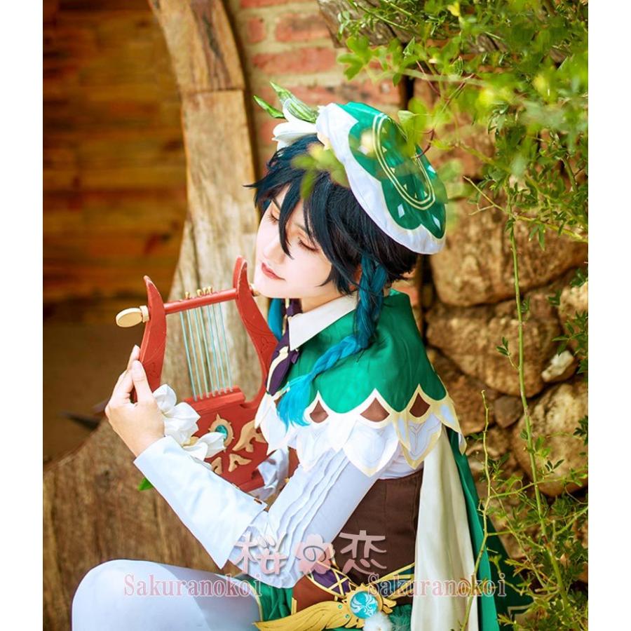 【爆買WEEK P10倍+11倍】原神 げんしん genshin ウェンティ コスプレ 衣装 cosplay イベント パーティー コスチューム 変装 仮装 mg023_1