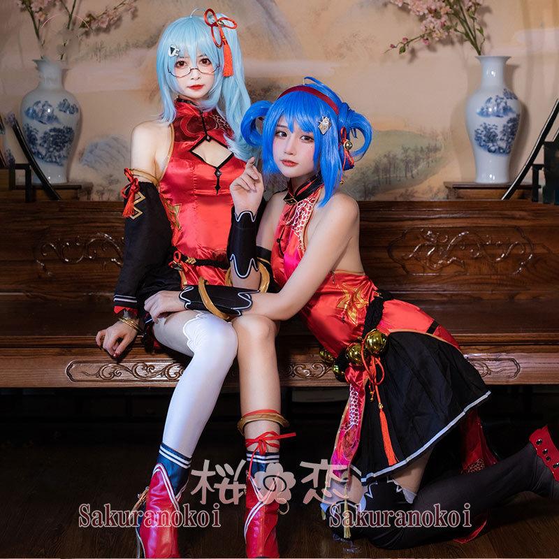 Bilibili 2233娘 19年 新年チャイナドレス コスプレ衣装 仮装 パーティー イベント Mg069 Mg069 桜の恋 通販 Yahoo ショッピング