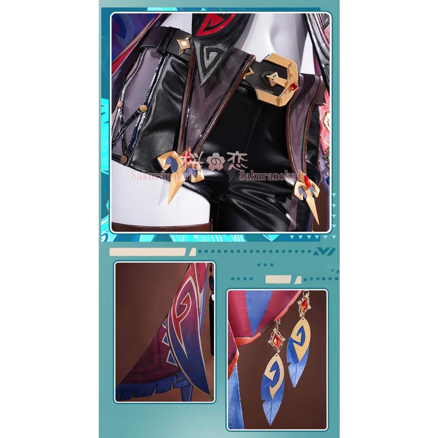 【爆買WEEK P10倍+11倍】原神 げんしん genshin チャスカ Chasca コスプレ 衣装 Mavuika 火神 cosplay イベント パーティー コスチューム 変装 仮装 mg203_4