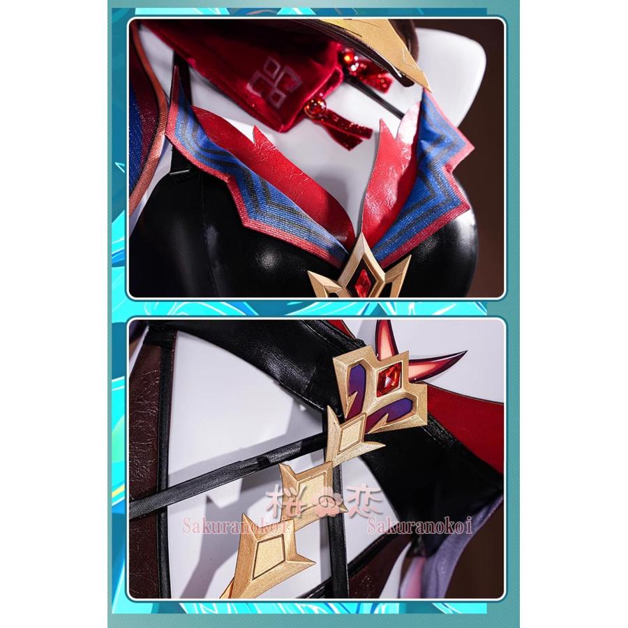 【爆買WEEK P10倍+11倍】原神 げんしん genshin チャスカ Chasca コスプレ 衣装 Mavuika 火神 cosplay イベント パーティー コスチューム 変装 仮装 mg203_5
