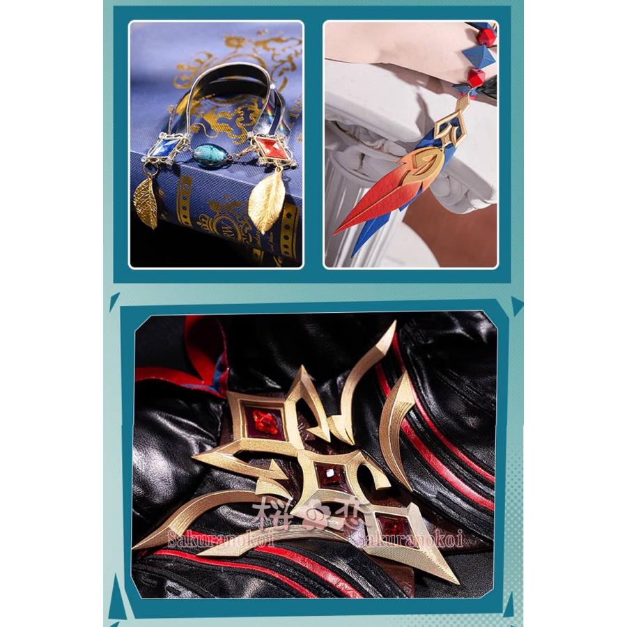 【爆買WEEK P10倍+11倍】原神 げんしん genshin チャスカ Chasca コスプレ 衣装 Mavuika 火神 cosplay イベント パーティー コスチューム 変装 仮装 mg203_6
