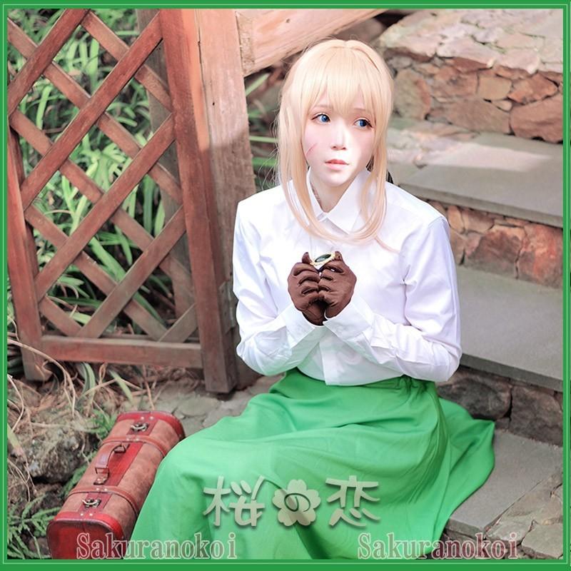 ヴァイオレット エヴァーガーデン 風 自動手記人形 イベント コスチュームコスプレ衣装 変装mj022 Mj022 桜の恋 通販 Yahoo ショッピング