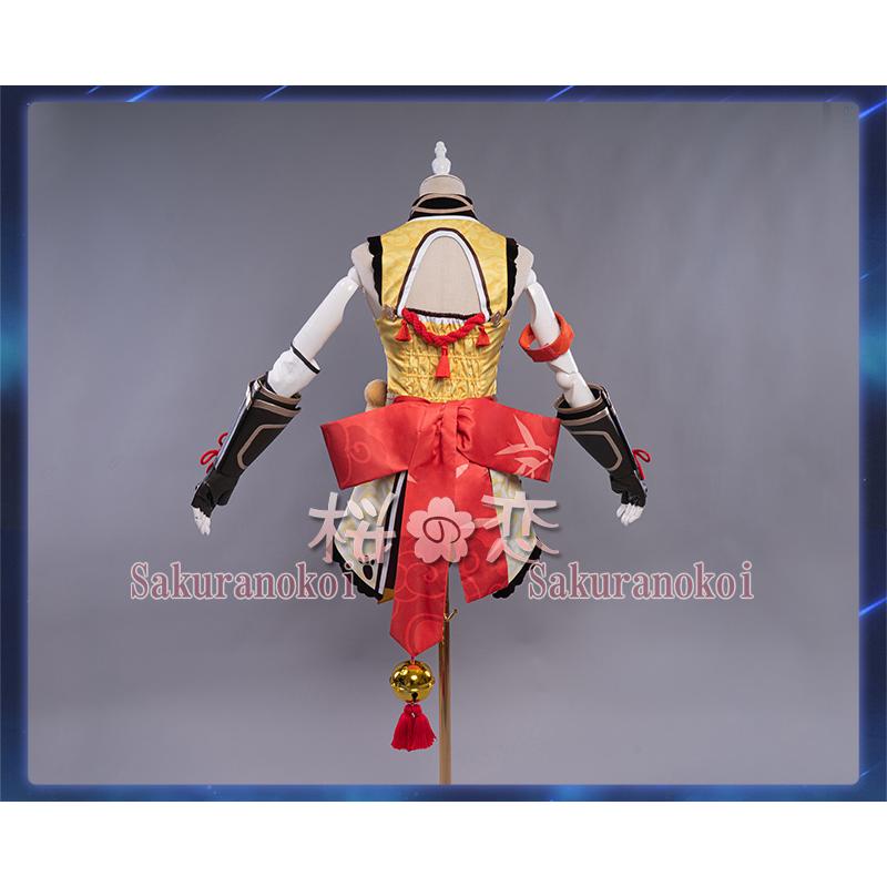 原神 香菱 猫屋小舗 フルセット 衣装 ウィッグ 靴 コスプレ 三分妄想